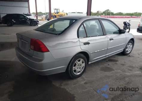 2001 Honda Civic Lx from USA, damaged, VIN 2HGES16591H542107